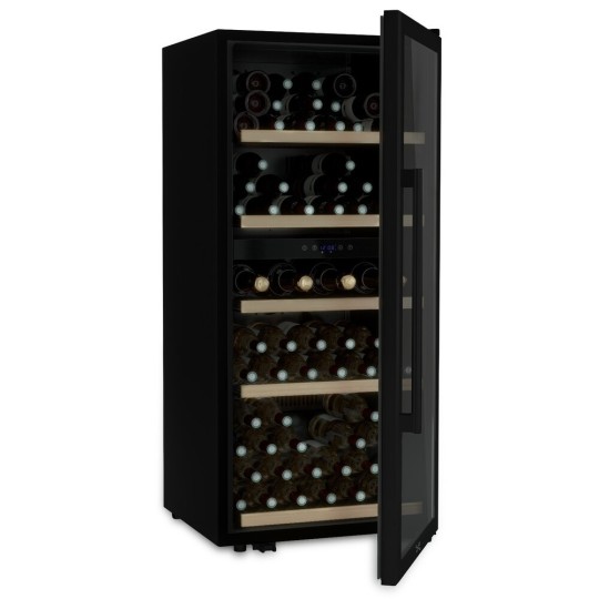 Vinoteca CAVCDB91 – 91 Botellas, 2 Zonas de Temperatura, Compresor Silencioso