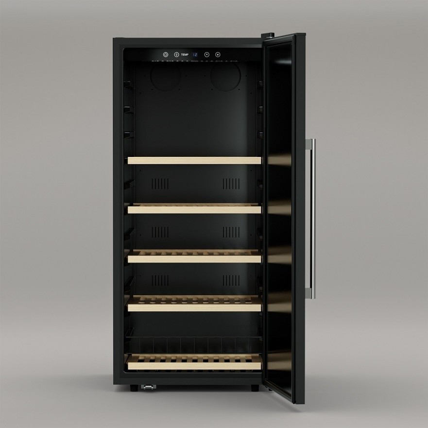 Vinoteca CAVIST140 – 140 Botellas, Puerta Opaca, Bajo Consumo, Sistema Antivibración