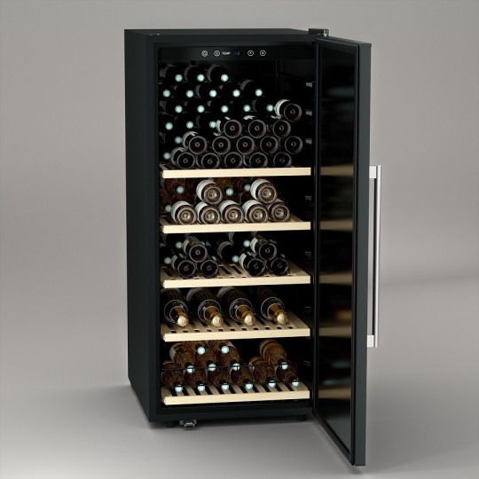Vinoteca CAVIST140 – 140 Botellas, Puerta Opaca, Bajo Consumo, Sistema Antivibración