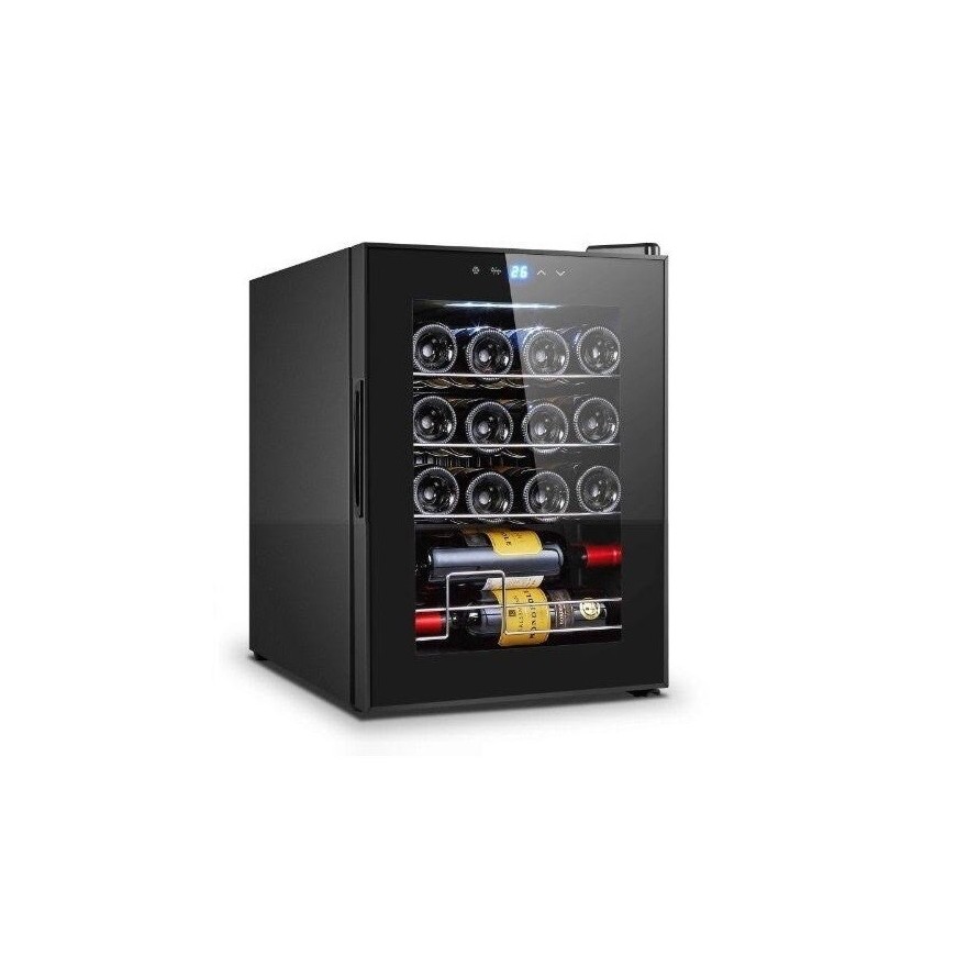 Vinoteca pequeña compresor negra 16 botellas CV016CNM