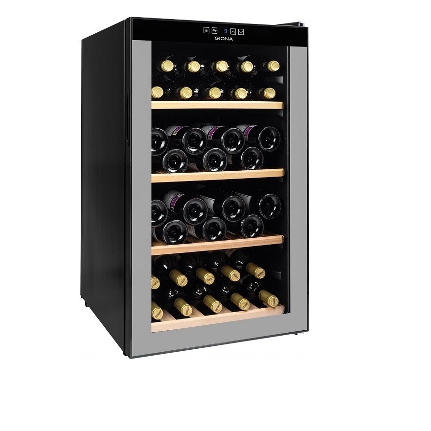 Vinoteca compresor 50 botellas baldas de madera CVG 50CFM