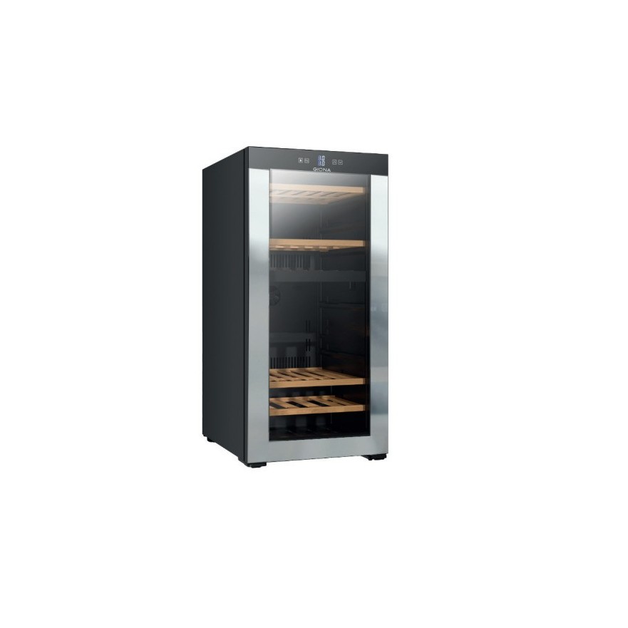 Vinoteca compresor 66 botellas baldas de madera 2 zonas temperatura CVG 66CF 2T