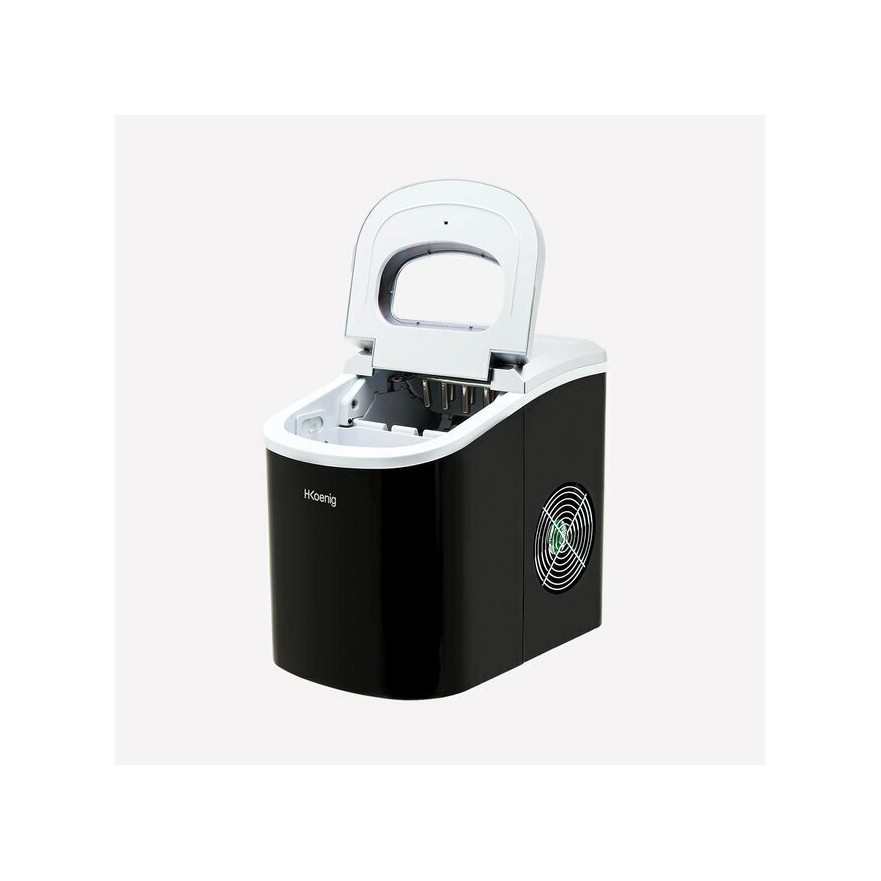 Máquina de hielo KB12 – 12 kg/día, 2 tamaños, pantalla LCD y ciclos rápidos