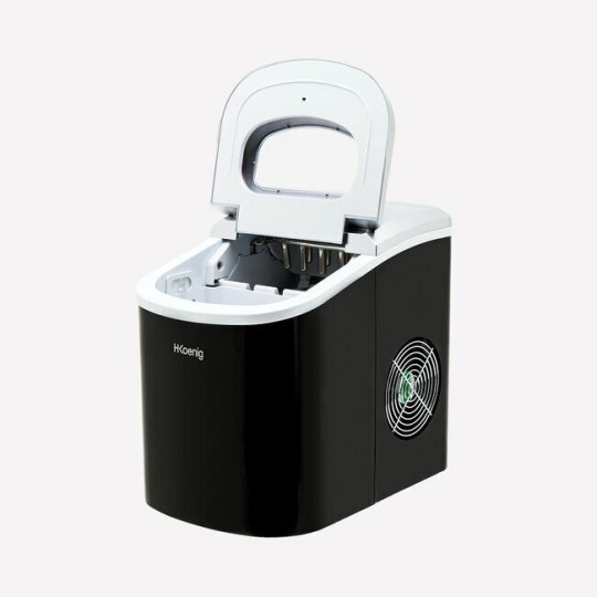 Máquina de hielo KB12 – 12 kg/día, 2 tamaños, pantalla LCD y ciclos rápidos