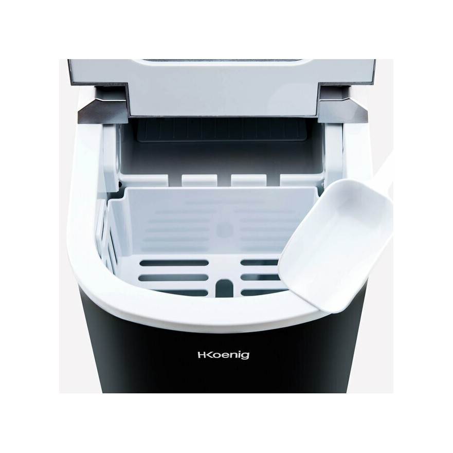 Máquina de hielo KB12 – 12 kg/día, 2 tamaños, pantalla LCD y ciclos rápidos