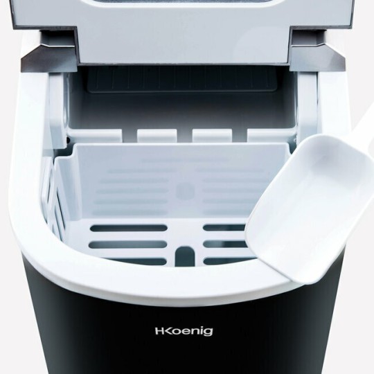 Máquina de hielo KB12 – 12 kg/día, 2 tamaños, pantalla LCD y ciclos rápidos