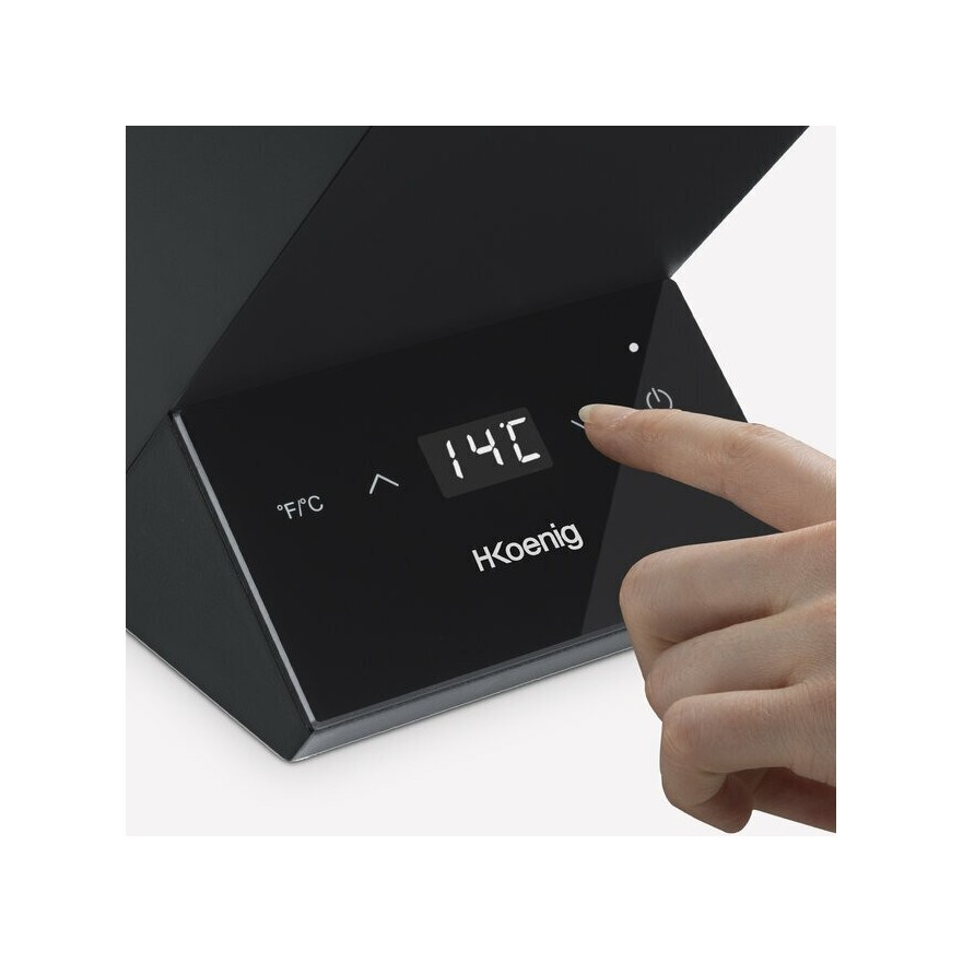 Enfriador de vino H.Koenig LVX26 – 1 botella, temperatura regulable (5°C-18°C)