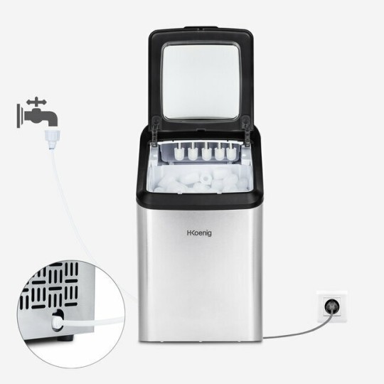 Máquina de hielo KBP40 – 15 kg/día, 2 tamaños, acero inoxidable