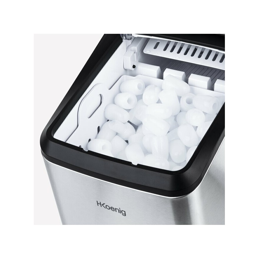 Máquina de hielo KBP40 – 15 kg/día, 2 tamaños, acero inoxidable