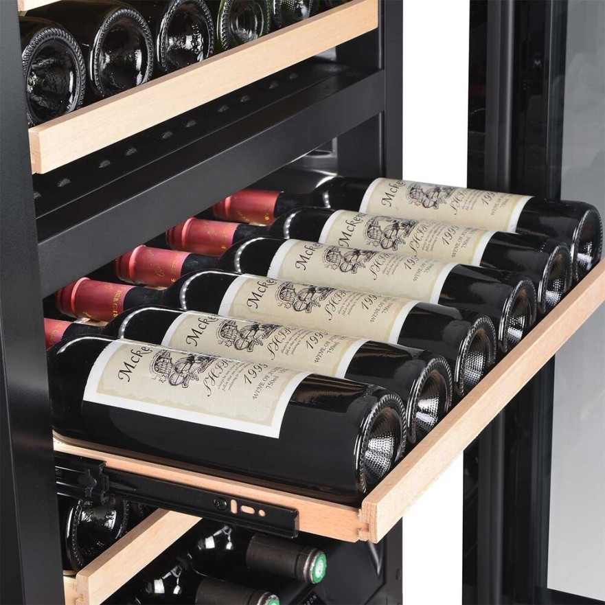 Vinoteca panelable encastrable columna  2 zonas de temperatura 42 botellas CV042KT-2TP