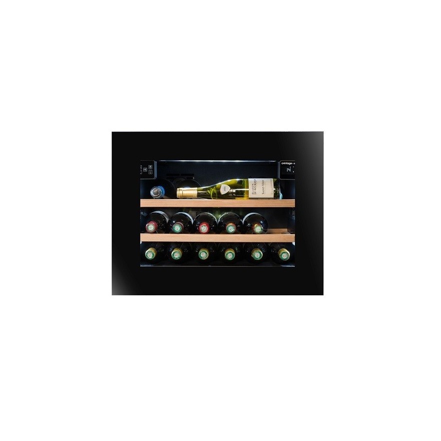 Vinoteca negra encastrable columna Avintage 21 botellas AVI45PLATINUM