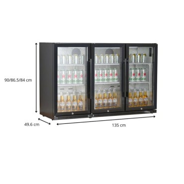 Expositor para todo tipo de bebidas 3 puertas abatibles CF-270-B 2