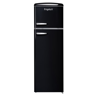 Frigorífico Doble Puerta RFDP246RNA++ – 245L, Negro, Estilo Vintage