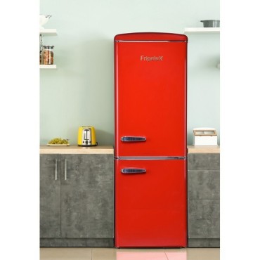 Frigorífico doble puerta combi Rojo estilo vintage CB255RRA++ 255L 2