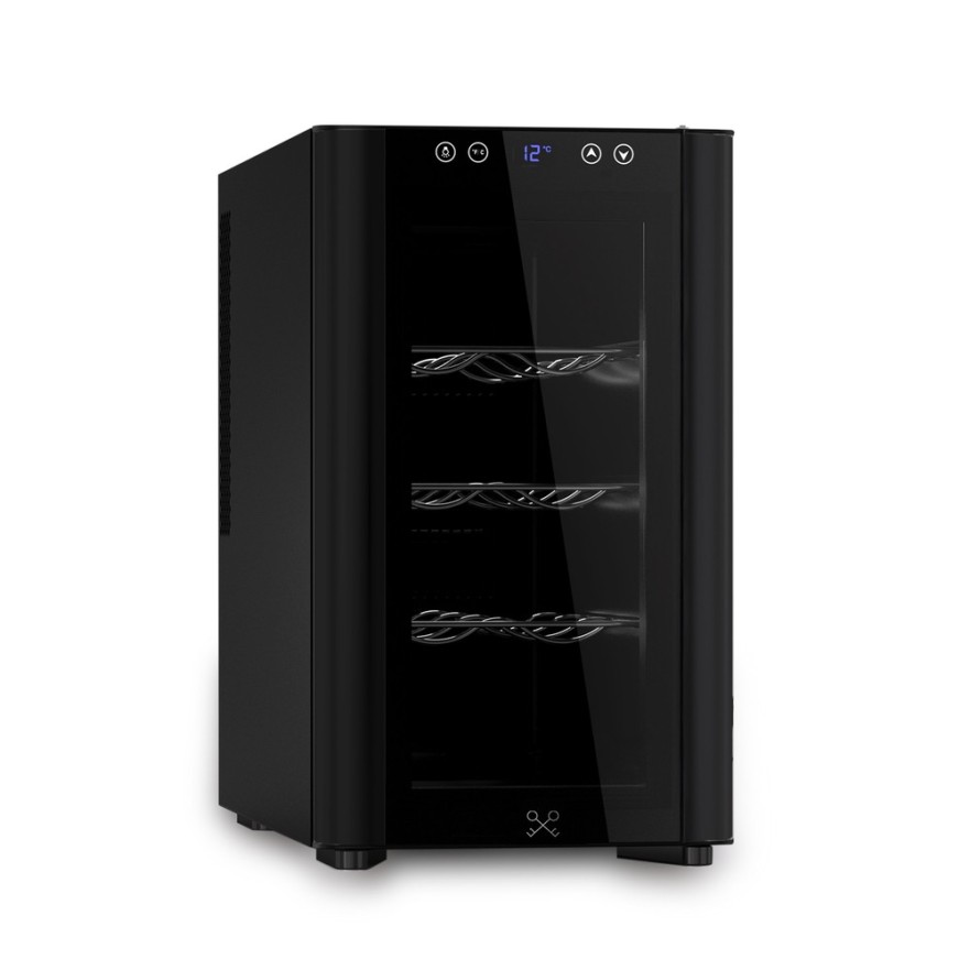 Vinoteca 8 Botellas Negra CAVSB8 – Termoeléctrica, Silenciosa y Compacta