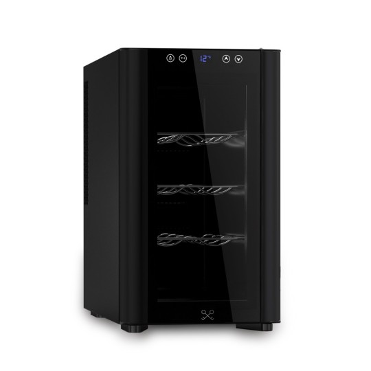 Vinoteca 8 Botellas Negra CAVSB8 – Termoeléctrica, Silenciosa y Compacta