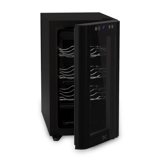 Vinoteca 8 Botellas Negra CAVSB8 – Termoeléctrica, Silenciosa y Compacta