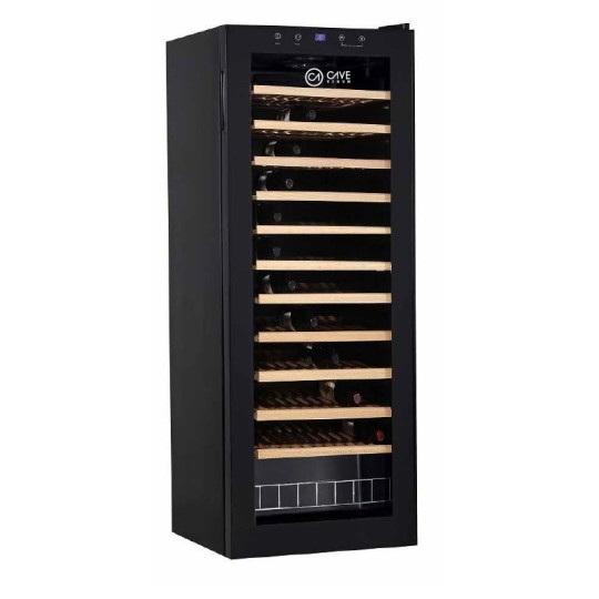 Vinoteca Negra Cave Vinum 60 Botellas CV-60 WS - Compresor y Baldas de Madera