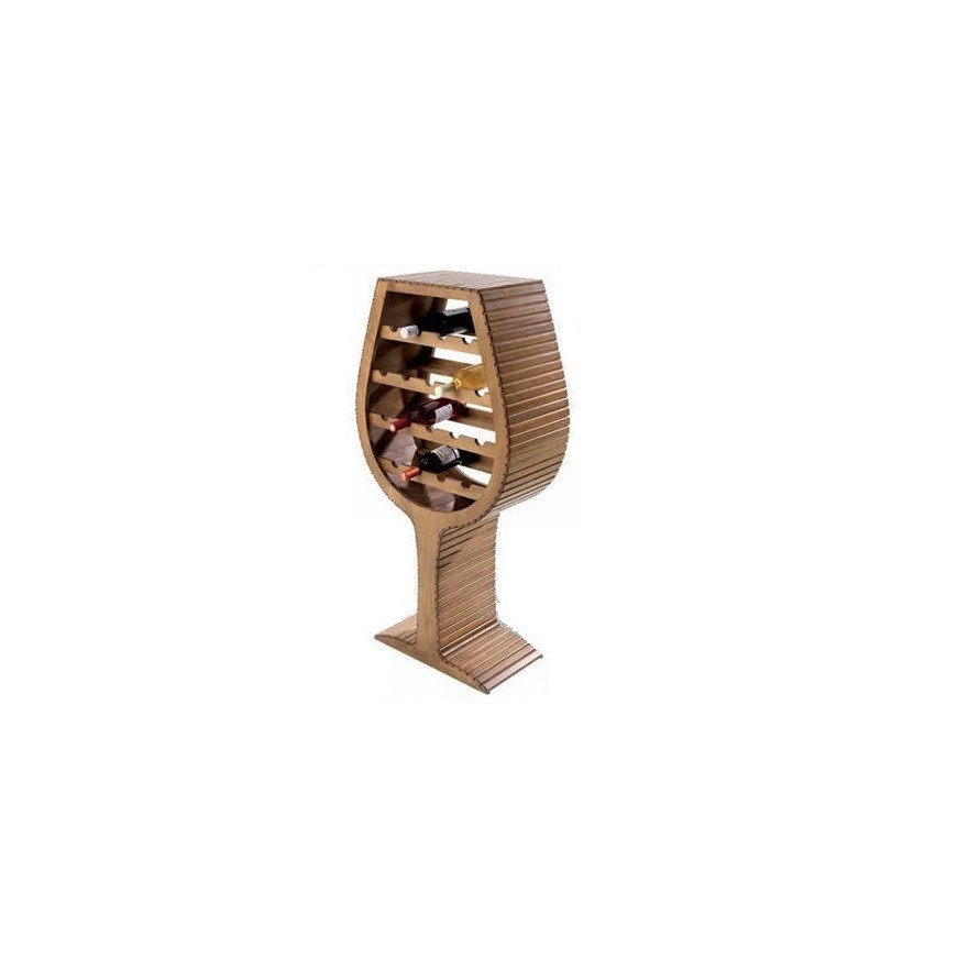 Botellero Copa de Vino Grande 18 Botellas | Artesanal y Decorativo
