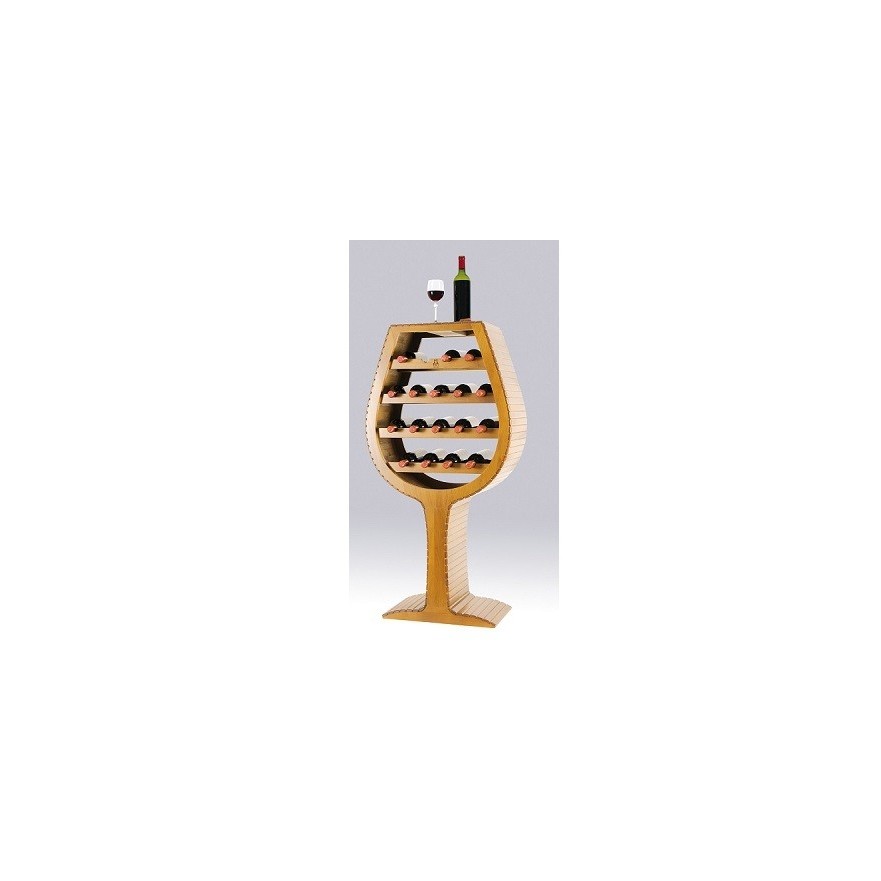 Botellero Copa de Vino Grande 18 Botellas | Artesanal y Decorativo