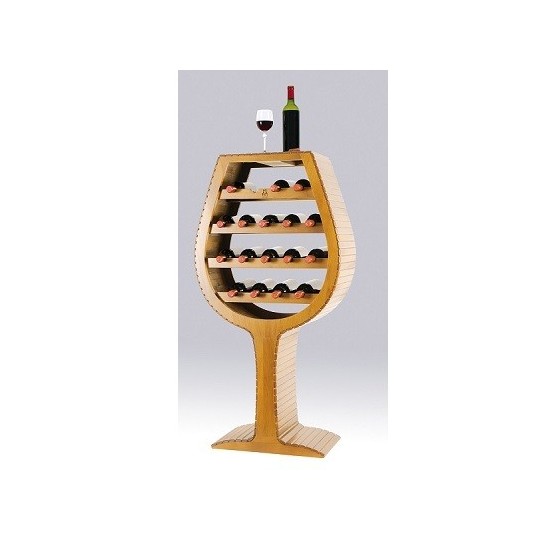 Botellero Copa de Vino Grande 18 Botellas | Artesanal y Decorativo