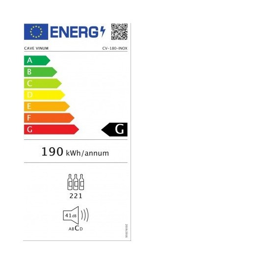 Vinoteca Cave Vinum CV-180-N | 180 Botellas y Monotemperatura