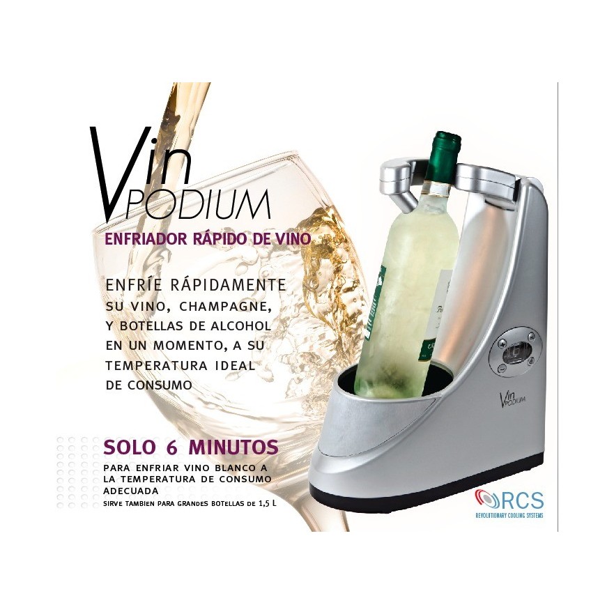 Vin Podium | Enfriador Rápido de Vino y Cava en 6 Minutos