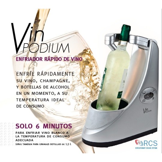 Vin Podium | Enfriador Rápido de Vino y Cava en 6 Minutos