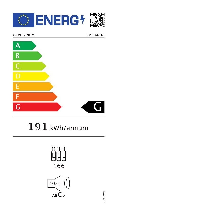Vinoteca para 166 Botellas Cave Vinum CV-166-BL
