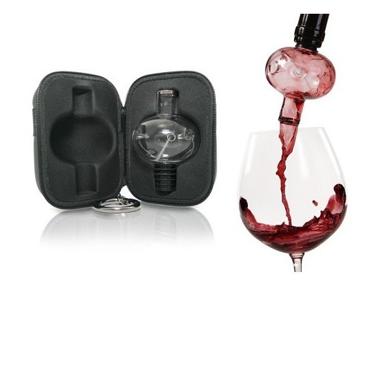 Decantador Soirée Luxe Viaje | Aireador de Vino con Estuche de Lujo