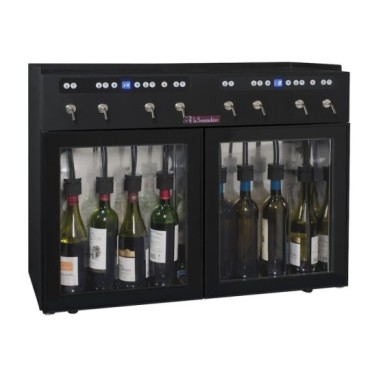 Dispensador de Vino La Sommelière DVV8 – 8 Botellas, 2 Zonas, Sistema por Nitrógeno