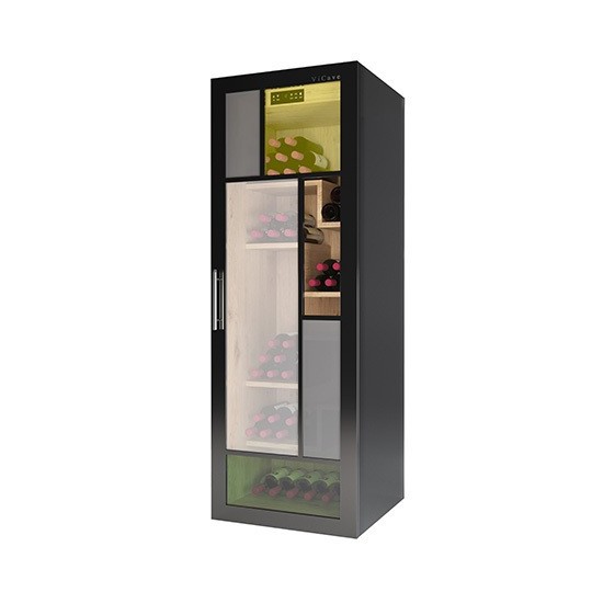 Vinoteca Vicave Embassy | 100 Botellas, Madera Noble, Climatizada y Artesanal