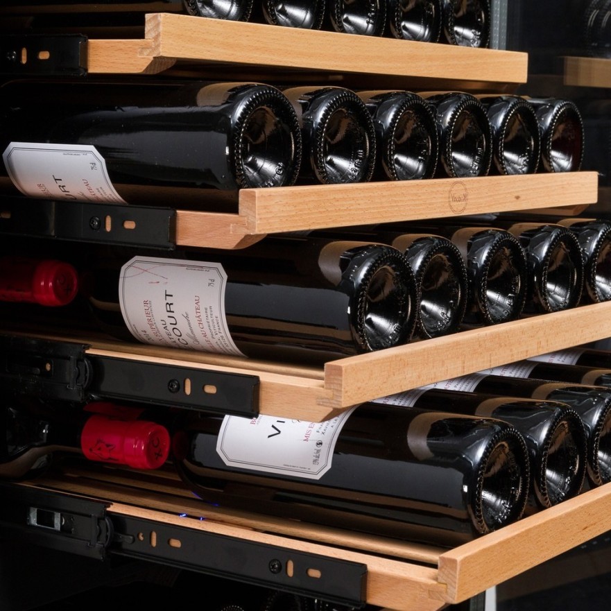 Vinoteca Vinobox Negra 168 Botellas 1 Temperatura 168GC