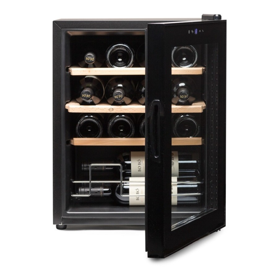 Vinoteca Vinobox 16 Pro | 16 Botellas, Compresor, Baldas de Madera, Bajo Consumo