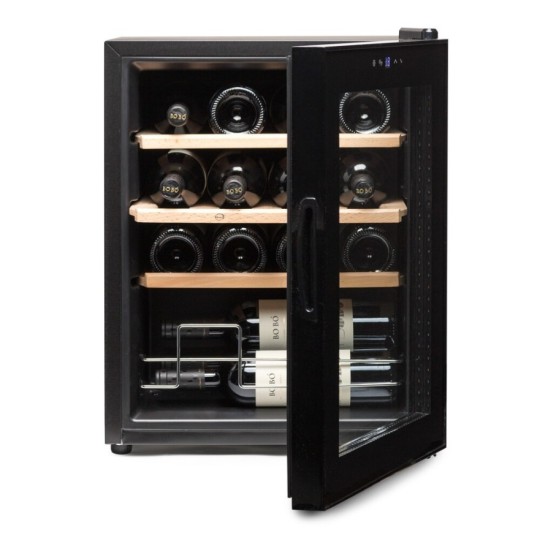 Vinoteca Vinobox 16 Pro | 16 Botellas, Compresor, Baldas de Madera, Bajo Consumo