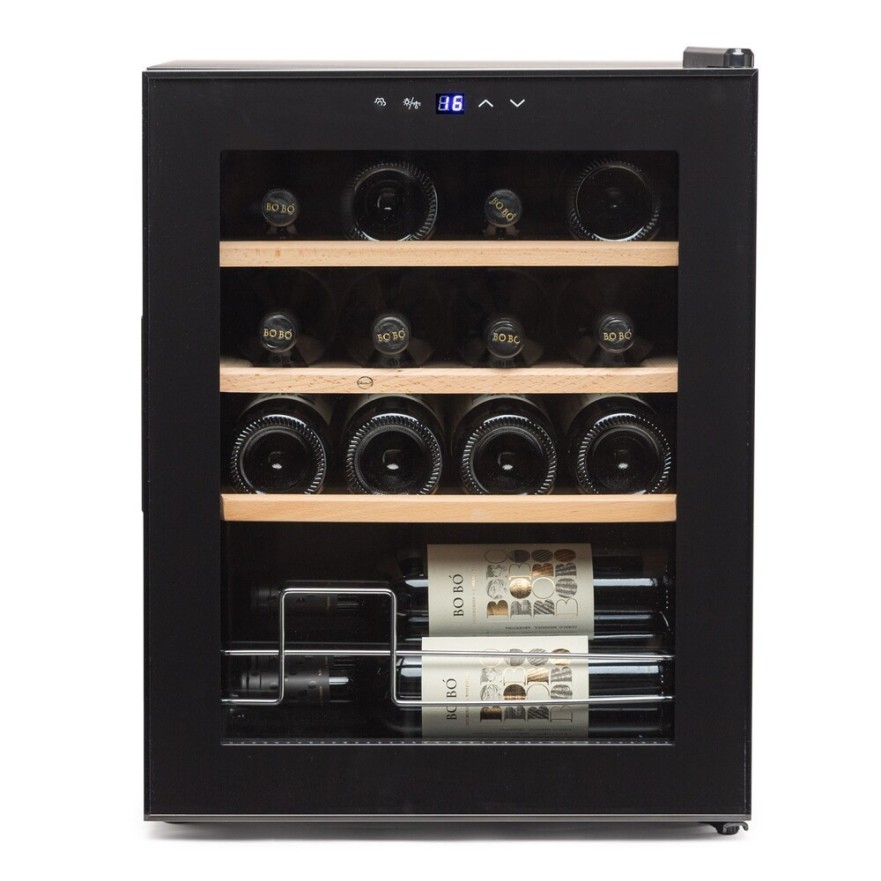 Vinoteca Vinobox 16 Pro | 16 Botellas, Compresor, Baldas de Madera, Bajo Consumo