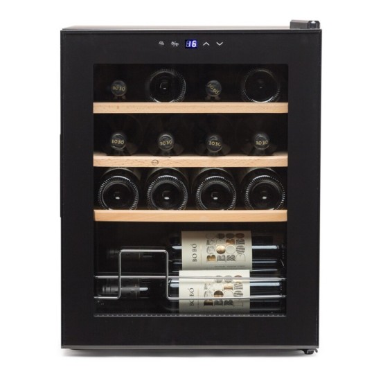 Vinoteca Vinobox 16 Pro | 16 Botellas, Compresor, Baldas de Madera, Bajo Consumo