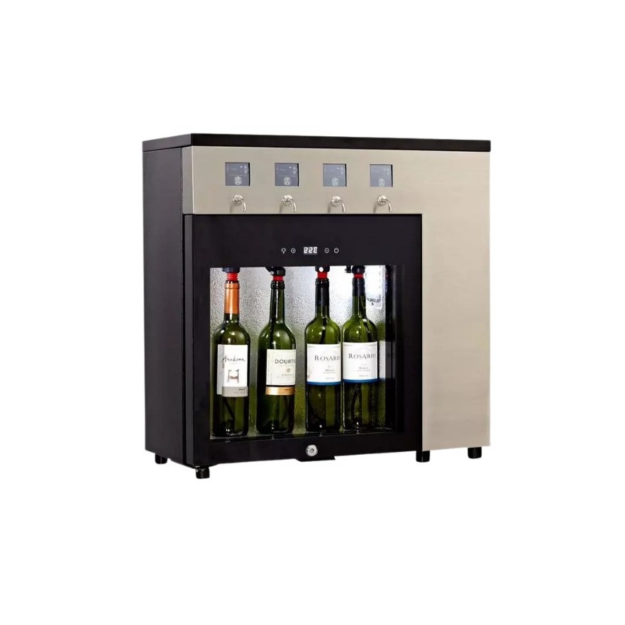 Dispensador de Vino DVV4SSE | 4 Botellas, Nitrógeno, Conservación 3 Semanas, La Sommelière