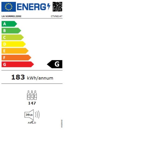 Vinoteca CTVNE147 La Sommelière | 147 Botellas, Envejecimiento, Cristal Anti-UV, App Vinotag