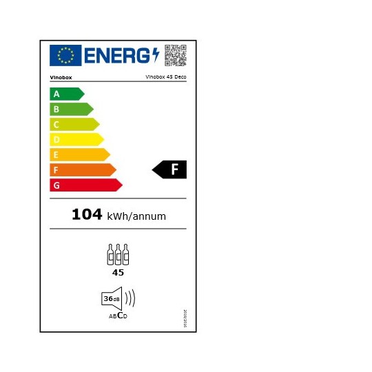 Vinoteca Integrable Vinobox 45 Deco | 45 Botellas, Panelable, Silenciosa