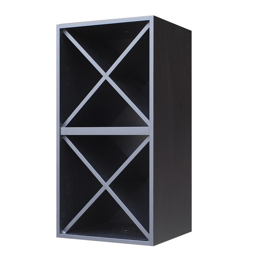 Botellero Merlot 621616 para 32 Botellas | Modular Horizontal Negro Soft