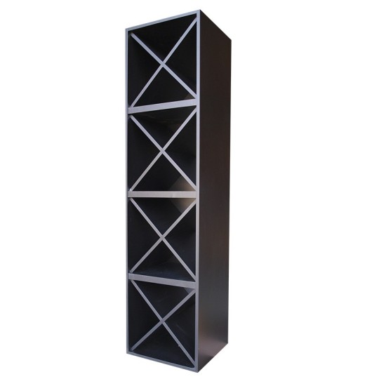Botellero Merlot 641616 para 48 Botellas | Modular Vertical Negro Soft