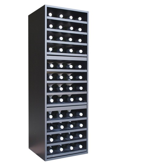 Botellero Merlot 634040 para 48 Botellas | Modular Vertical Negro Soft