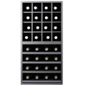Botellero Merlot 624060 para 32 Botellas | Modular Horizontal Negro Soft