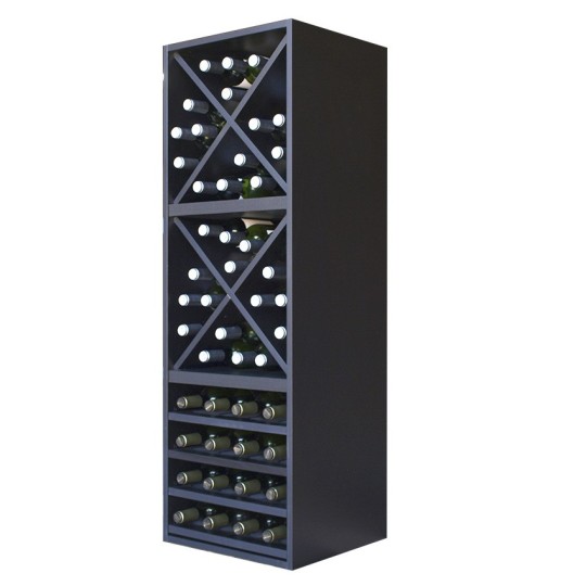 Botellero Merlot 634016 para 36 Botellas | Modular Vertical Negro Soft