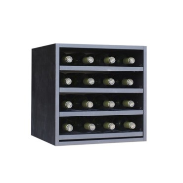 Botellero Merlot 610040 16 Botellas | Compacto Modular Negro Soft 2