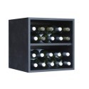 Botellero Merlot 610012 16 Botellas | Compacto Modular Negro Soft
