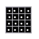 Botellero Serie Merlot 610060 – 16 Botellas, Modular Compacto, Acabado Negro Soft, 42x42x39 cm