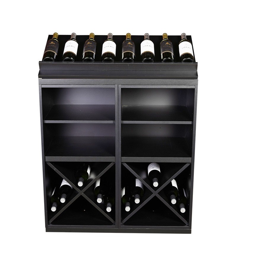 Botellero Merlot 652022 Modular 84 cm | Negro Soft