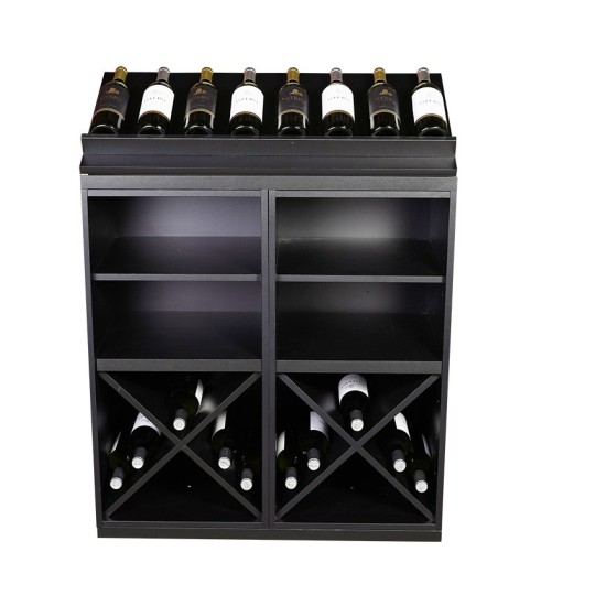 Botellero Merlot 652022 Modular 84 cm | Negro Soft